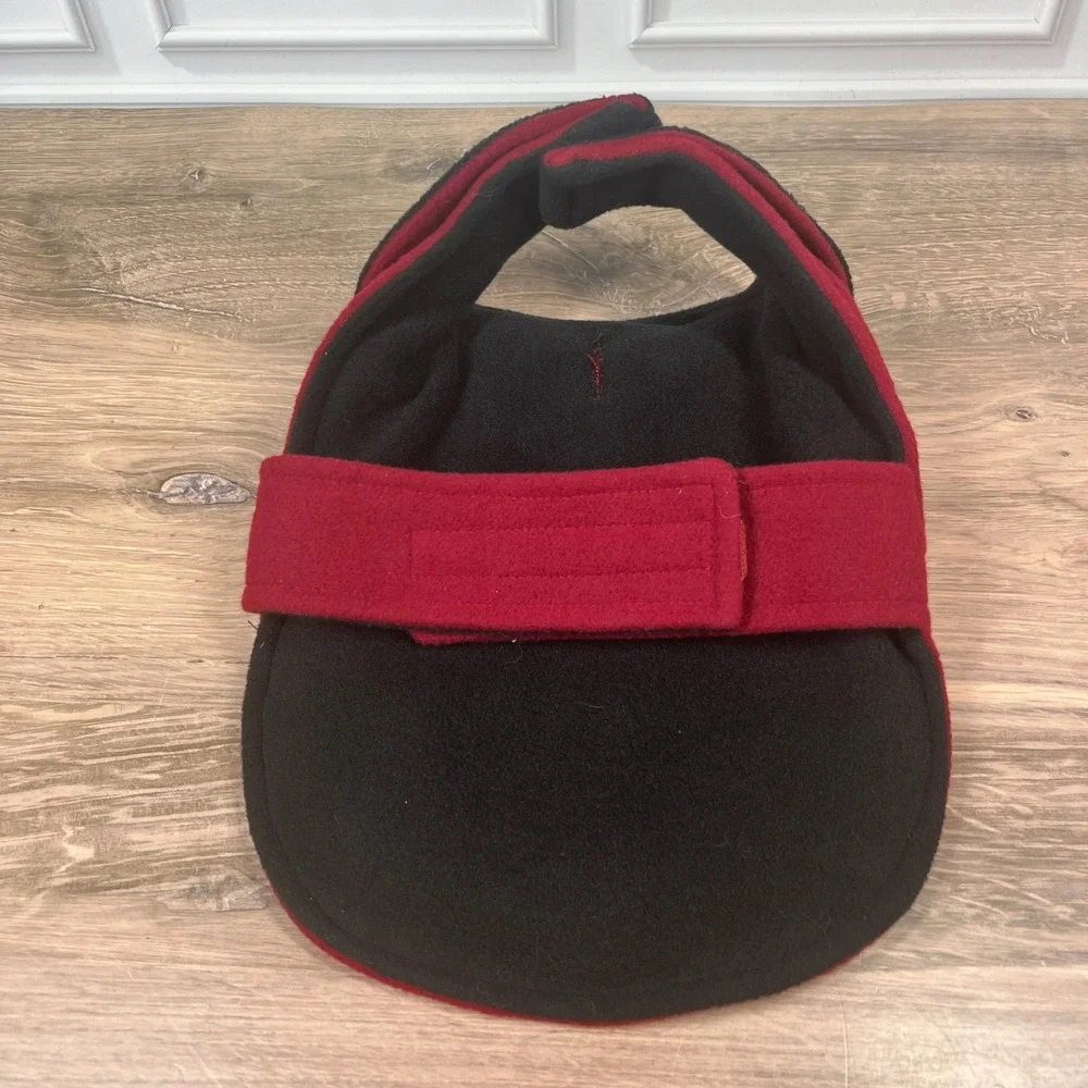 Coco Lane Couture Pet Coat Small Red Black Velvet Bows Gold Buttons Holiday
